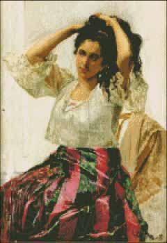 Juan Luna Una Mestiza Norge oil painting art